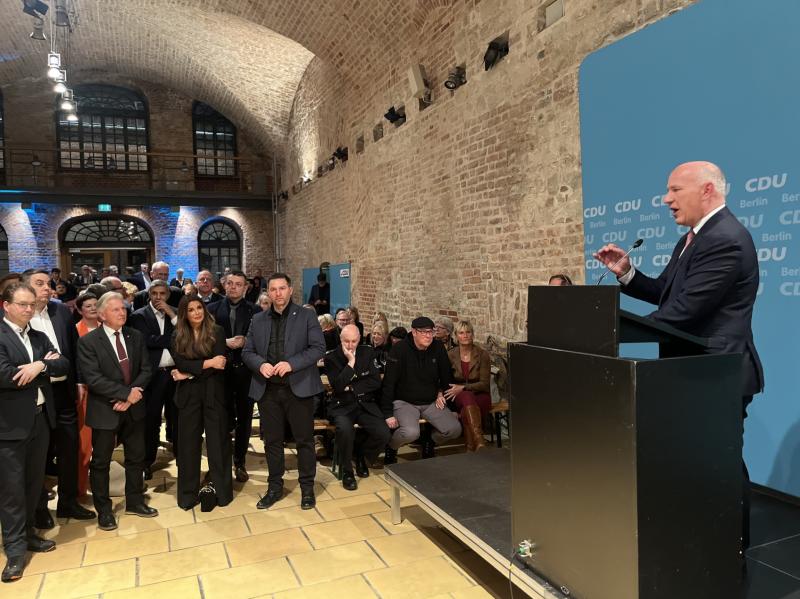 Neujahrsempfang der CDU Spandau: Geschlossenheit für Wegner und klare politische Signale