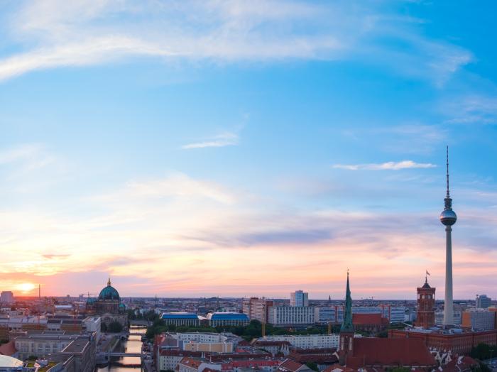 Die Skyline von Berlin