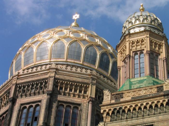 Die Kuppel der Neuen Synagoge in Berlin-Mitte