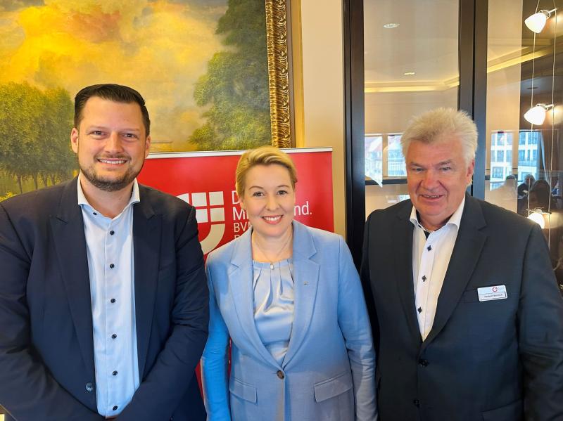 Wirtschaftssenatorin Franziska Giffey beim BVMW: Berlin ist Zugpferd der deutschen Wirtschaft