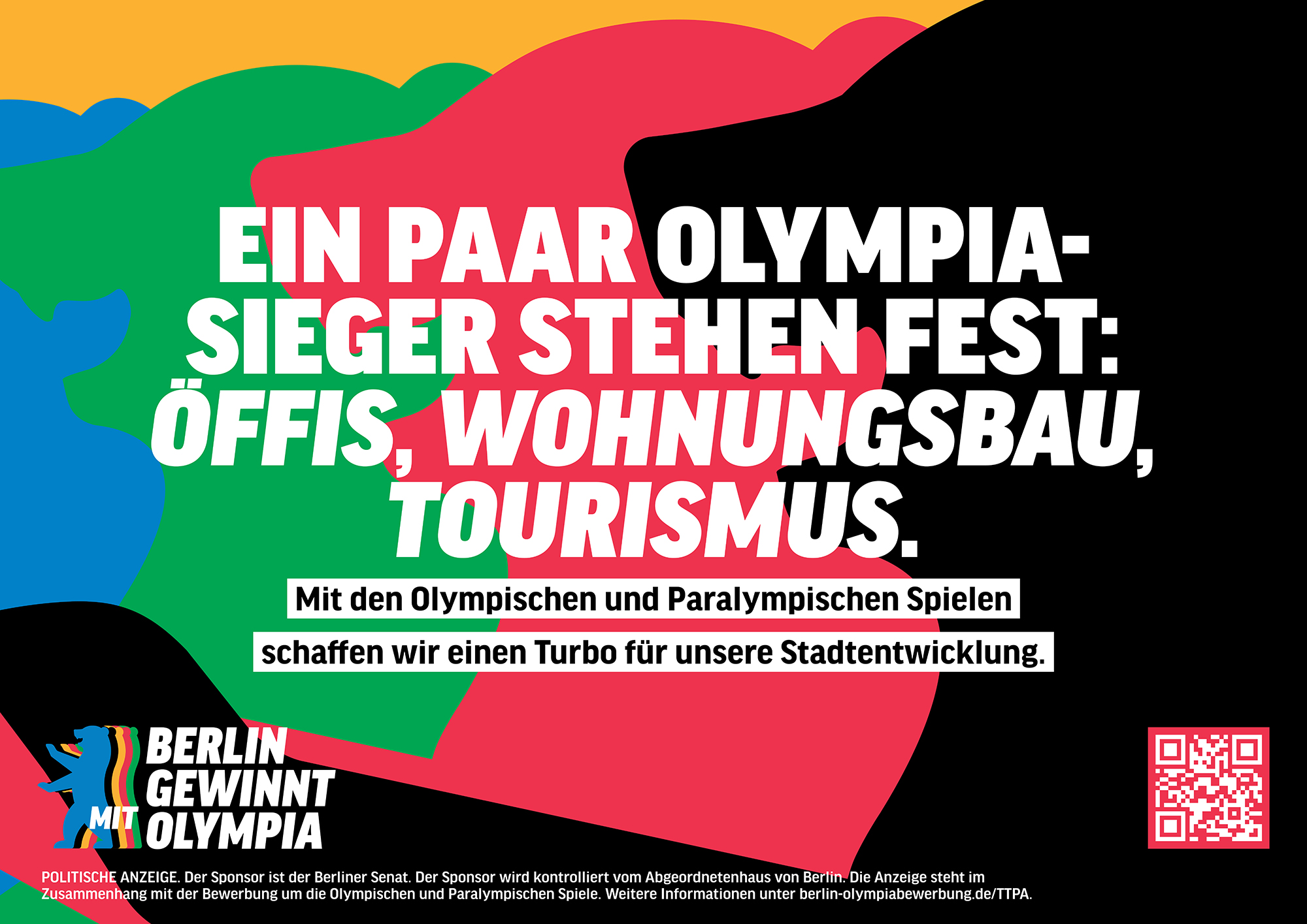 Kampagnenmotiv der Stadt Berlin zur Bewerbung um die Olympischen und Paralympischen Spiele | Berlin Partner