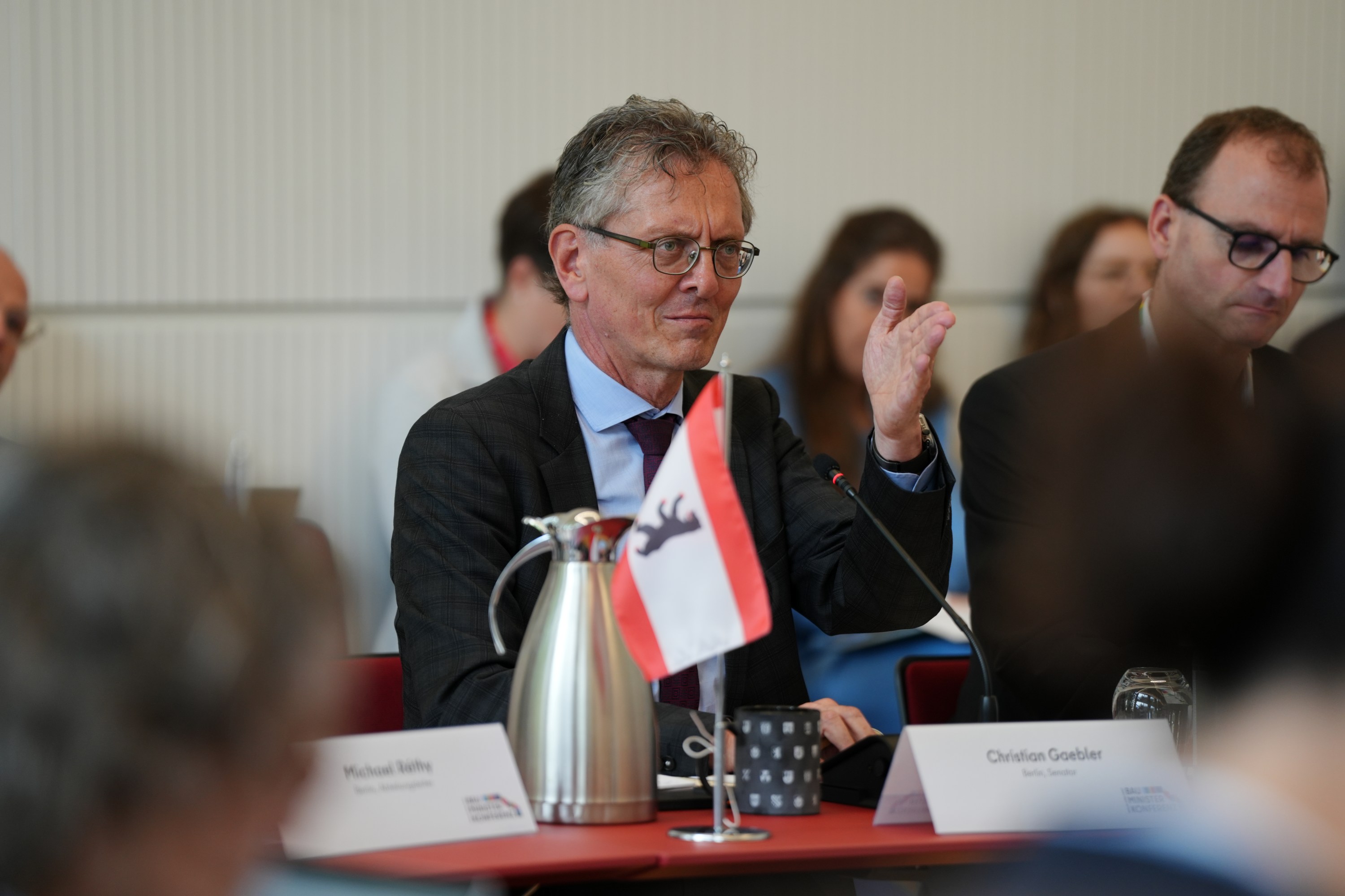 Christian Gaebler, Senator für Stadtentwicklung, Bauen und Wohnen des Landes Berlin, leitete die 148. Sonder-Bauministerkonferenz unter Berliner Vorsitz | Johannes Fischer