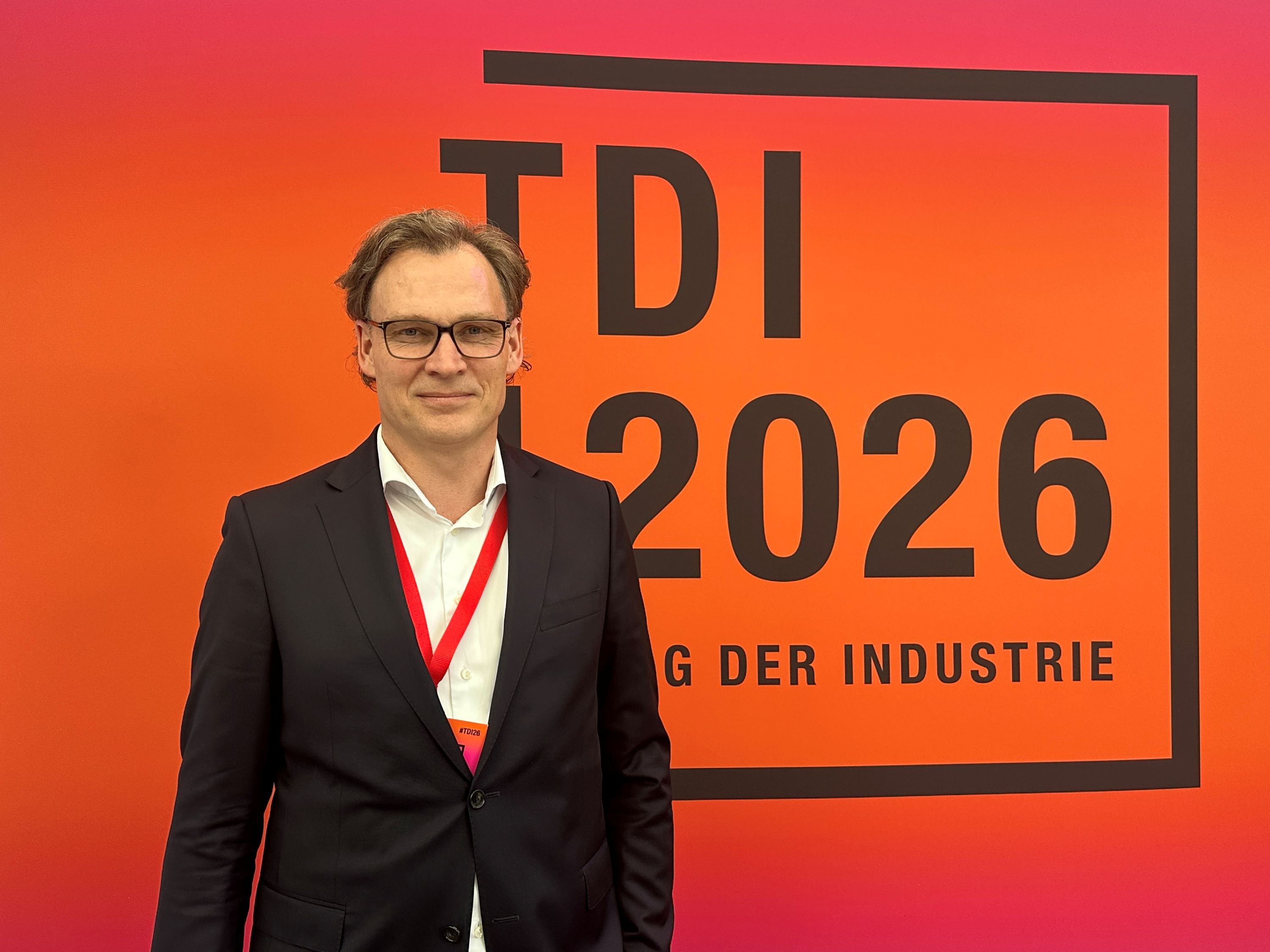 Christian Niehoff, geschäftsführender Gesellschafter von BOHNZIRLEWAGEN Berlin, beim Tag der Industrie (TDI) 2026. Das Unternehmen feiert in diesem Jahr das zehnjährige Bestehen seines Berliner Standorts | BERLINboxx