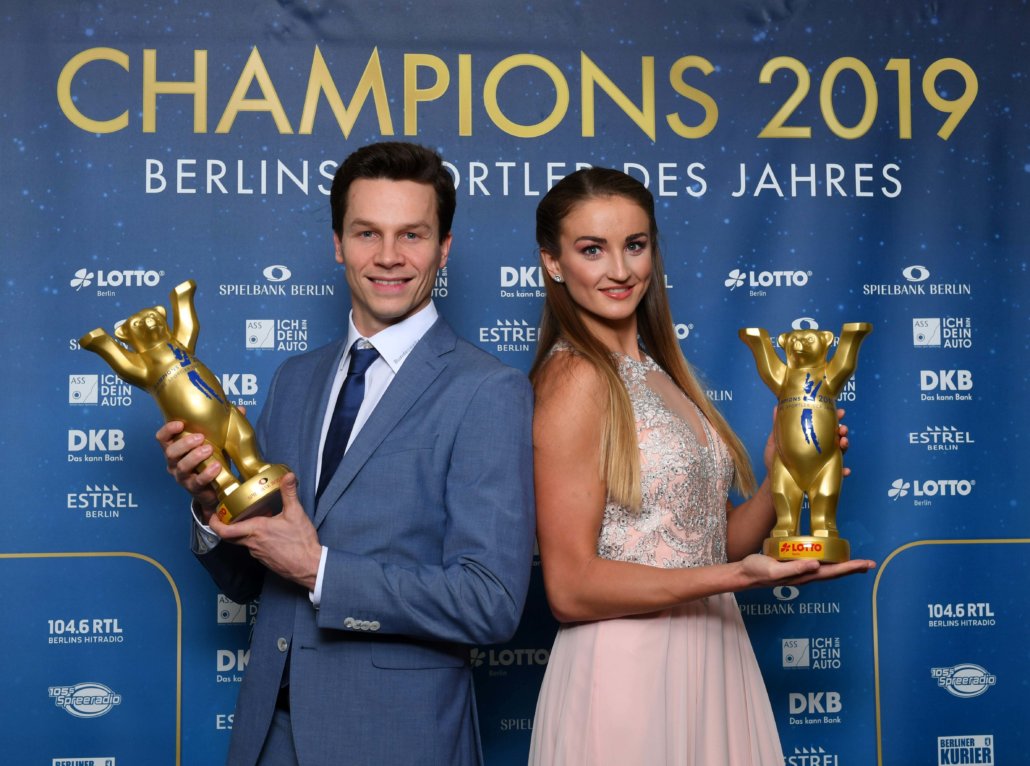 Champions Gala 2019: Elena Krawzow, Patrick Hausding, Urs Fischer und der 1. FC Union sind die CHAMPIONS des Jahres