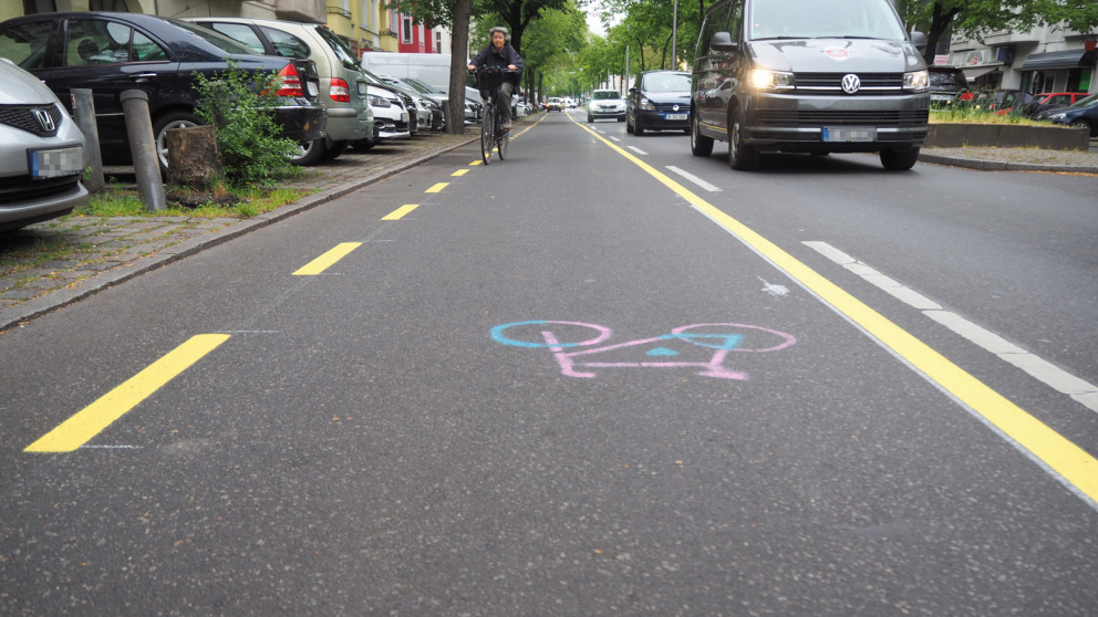 Kritik an Pop-Up-Radweg in der Kantstraße